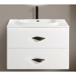 BelBagno Тумба с раковиной Onda-M 80 подвесная Bianco Lucido