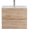 BelBagno Тумба с раковиной Etna 70 подвесная Rovere Bianco с раковиной BB-8099-70