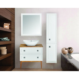 ASB-Woodline Тумба с раковиной Каталина 80 white