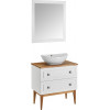 ASB-Woodline Тумба с раковиной Каталина 80 white
