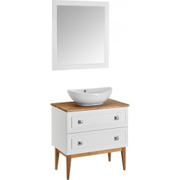 ASB-Woodline Тумба с раковиной Каталина 80 white