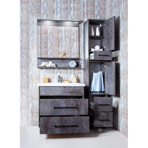 Бриклаер Зеркало для ванной Чили / Куба 80 цемент