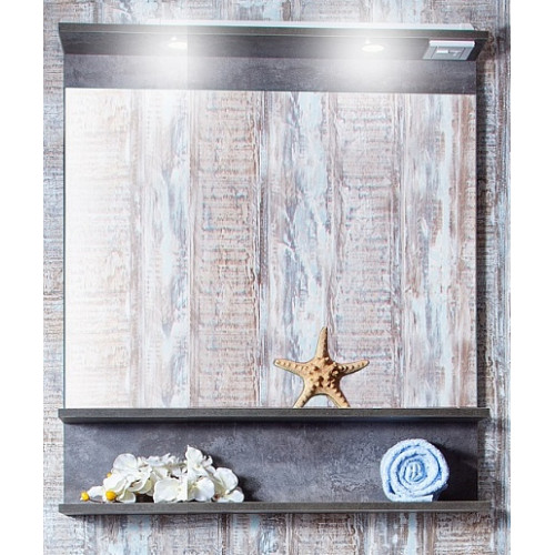 Бриклаер Зеркало для ванной Чили / Куба 80 цемент