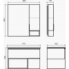 Comforty Тумба с раковиной Франкфурт 90 90EMB подвесная дуб шоколадно-коричневый/черная