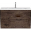 BelBagno Тумба с раковиной Etna 80 подвесная Rovere Moro с раковиной BB-8099-80