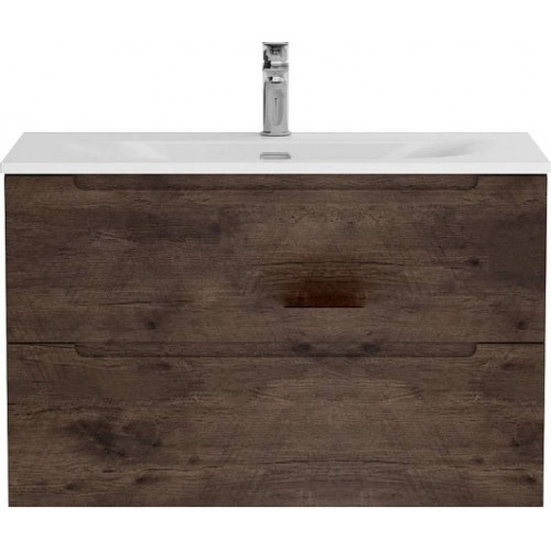 BelBagno Тумба с раковиной Etna 80 подвесная Rovere Moro с раковиной BB-8099-80