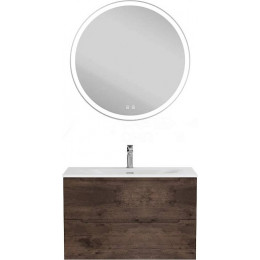 BelBagno Тумба с раковиной Etna 80 подвесная Rovere Moro с раковиной BB-8099-80