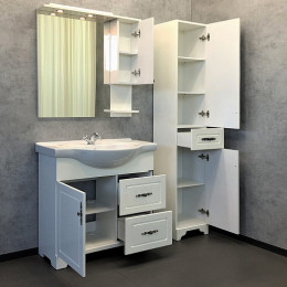 Comforty Зеркальный шкаф Севилья 85 R слоновая кость