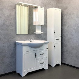 Comforty Зеркальный шкаф Севилья 85 R слоновая кость