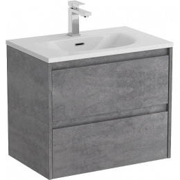 BelBagno Тумба с раковиной Kraft 39 80 подвесная Cemento Grigio с раковиной BB-8099-3-80