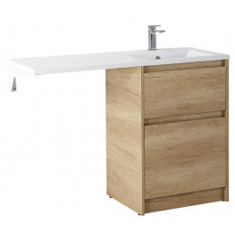 BelBagno Тумба с раковиной Kraft LVD 58 напольная Rovere Nebrasca Nature под стиральную машину правосторонняя