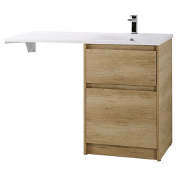 BelBagno Тумба с раковиной Kraft LVD 58 напольная Rovere Nebrasca Nature под стиральную машину правосторонняя