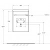 BelBagno Мебель для ванной Pietra mini 40 L Stucco Cemento, TCH