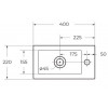 BelBagno Мебель для ванной Pietra mini 40 L Stucco Cemento, TCH