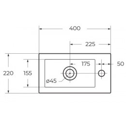 BelBagno Мебель для ванной Pietra mini 40 L Stucco Cemento, TCH