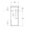 BelBagno Мебель для ванной Pietra mini 40 L Stucco Cemento, TCH