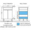 СанТа Мебель для ванной Марс 60 белая/светлое дерево