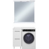Misty Мебель для ванной Байкал 100 L под стиральную машину белая