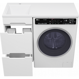 Misty Мебель для ванной Байкал 100 L под стиральную машину белая
