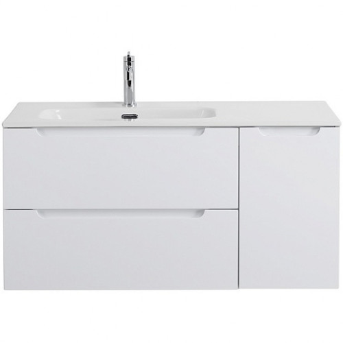 BelBagno Тумба с раковиной Etna 100 L подвесная Bianco Lucido