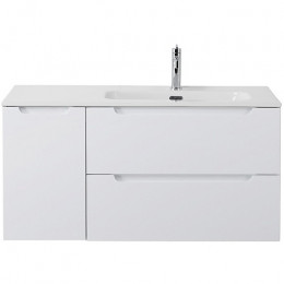 BelBagno Тумба с раковиной Etna 100 R подвесная Bianco Lucido