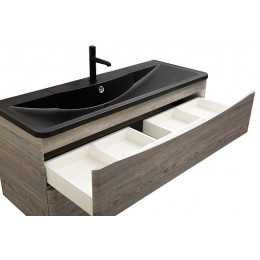 BelBagno Тумба с раковиной Acqua 120 подвесная Pino Scania с раковиной BB1200/455-LV-ART-ALR-NERO
