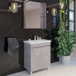 Comforty Мебель для ванной Осло 70НД бетон светлый