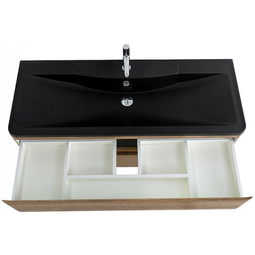 BelBagno Мебель для ванной Albano 120 подвесная Rovere Rustico с раковиной BB1200/455-LV-ART-ALR-NERO