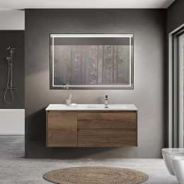 BelBagno Тумба с раковиной Kraft 120 R подвесная Rovere Tabacco