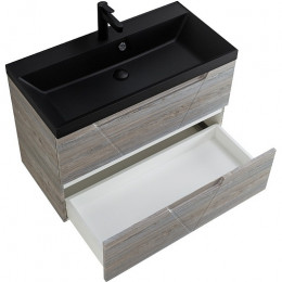 BelBagno Мебель для ванной Vittoria 100 подвесная Pino с раковиной BB1000/450-LV-ART-AST-NERO