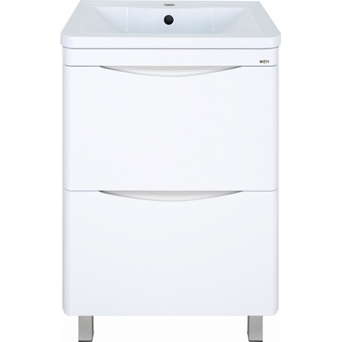 Misty Мебель для ванной Атлантик 60 L 2 ящика белая