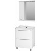 Misty Мебель для ванной Атлантик 60 L 2 ящика белая