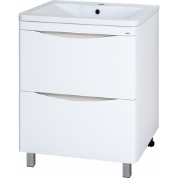 Misty Мебель для ванной Атлантик 60 L 2 ящика белая