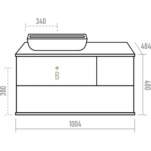 Misty Мебель для ванной Коломбо 100 L подвесная дуб галифакс/антрацит