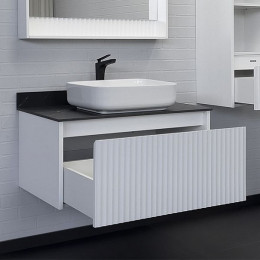 Comforty Мебель для ванной Марсель 90 T-Y9378 подвесная белая матовая