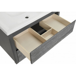 ASB-Woodline Тумба с раковиной Лорена 80 подвесная grigio