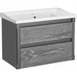 ASB-Woodline Тумба с раковиной Лорена 80 подвесная grigio