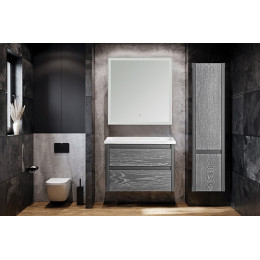 ASB-Woodline Тумба с раковиной Лорена 80 подвесная grigio
