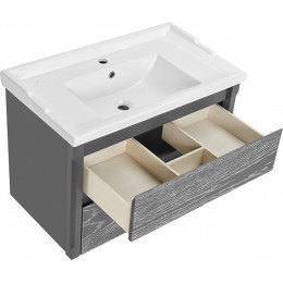 ASB-Woodline Тумба с раковиной Лорена 80 подвесная grigio