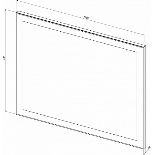 Aquanet Зеркало Алассио 11085 LED