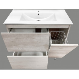 Comforty Тумба с раковиной Верона 90 (Quadro) дуб белый