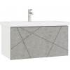 Vigo Тумба с раковиной Geometry 800-0-1 подвесная бетон
