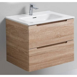 BelBagno Тумба с раковиной Etna 60 подвесная Rovere Bianco с раковиной BB-8099-60