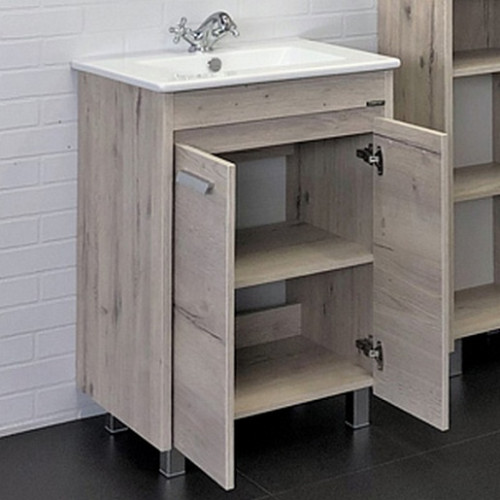 Comforty Тумба с раковиной Марио 60 дуб дымчатый