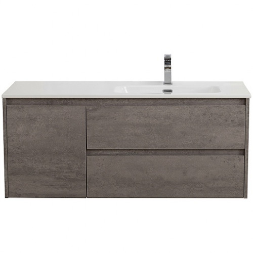 BelBagno Тумба с раковиной Kraft 100 R подвесная Cemento Grigio