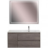 BelBagno Тумба с раковиной Kraft 100 R подвесная Cemento Grigio