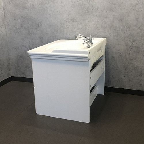 Comforty Тумба с раковиной Неаполь 65 подвесная белая