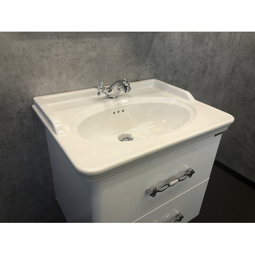 Comforty Тумба с раковиной Неаполь 65 подвесная белая