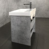 Comforty Мебель для ванной Осло 60 подвесная с зеркалом бетон светлый