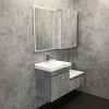 Comforty Мебель для ванной Осло 60 подвесная с зеркалом бетон светлый